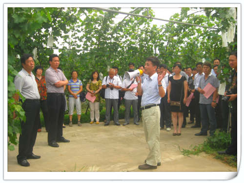 2012.7.23山西省運城市萬榮縣考察團來天匯園參觀指導